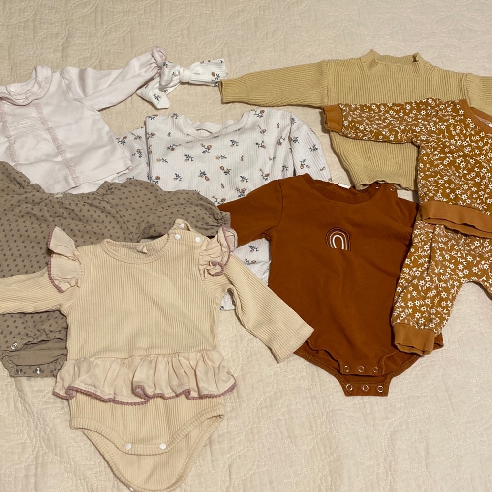 *Baby Girl Capsule*: 3-6 Months, neutral, classic baby girl.